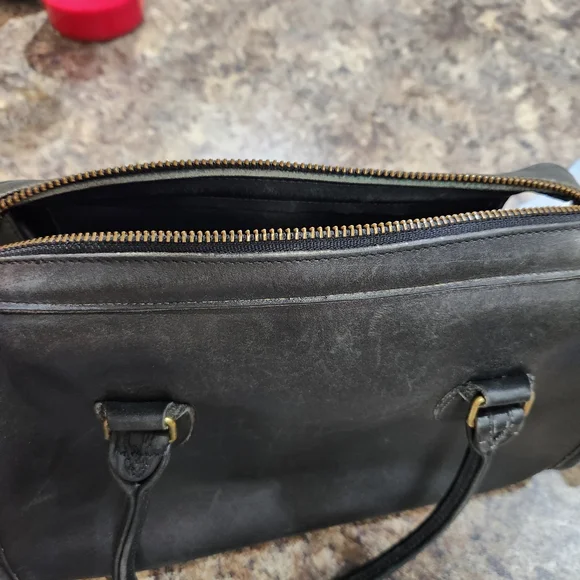 Vintage Coach Black SATCHEL Leather Bag - Picture 9 of 15